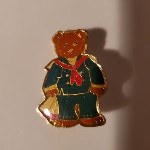 Vintage Schmid Gordon Fraser Teddy Bear Pin Brooch 1985